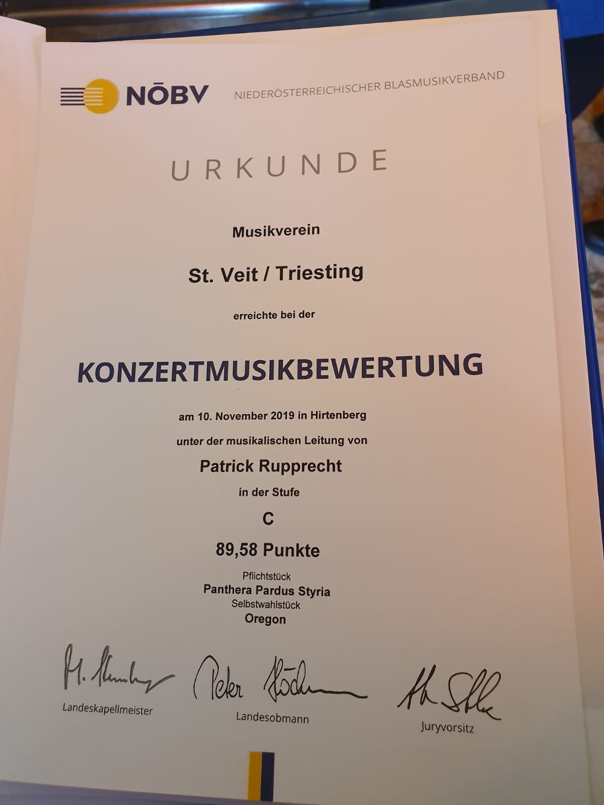 Konzertwertungs-Bewertung